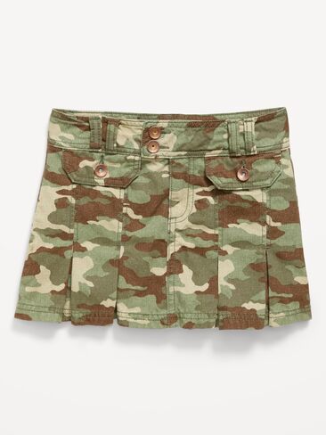 Old Navy Pleated Utility Twill Skirt for Girls - Camo in Kuwait