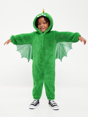 Old Navy Hooded Critter Unisex Sherpa One-Piece for Toddler - Dragon in Kuwait