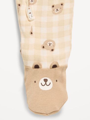 Old Navy 2-Way-Zip Sleep & Play Footed One-Piece for Baby - Bears in Kuwait