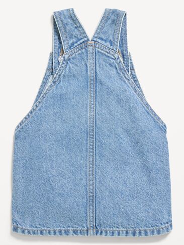Old Navy Printed Denim Skirtall Dress for Baby - Medium Wash in Kuwait