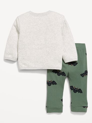 Old Navy Long-Sleeve Graphic Sweatshirt and Pants Set for Baby - Bat in Kuwait