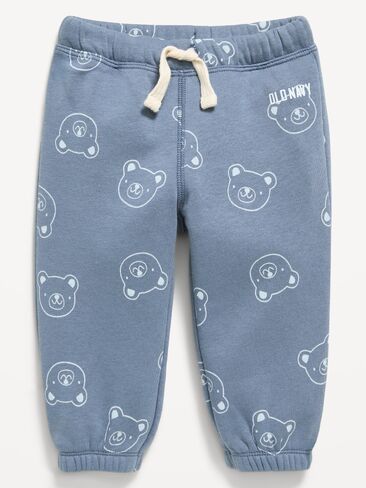 Old Navy Printed Logo Graphic Sweatpants for Baby - Blue Bear in Kuwait