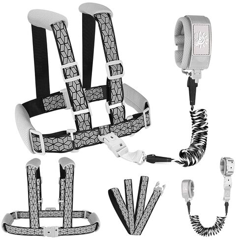 Toddler Leash for Walking, Toddler Safety Harnesses Leashes, Safety Harness with Lock for Kids, Anti Lost Wrist Link for Toddlers ，Upgrade with Reflective Tape Liner（6.5ft）for Kids in Saudi Arabia