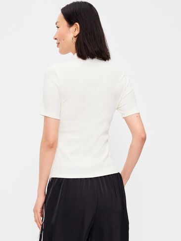 Old Navy Ribbed Keyhole Polo Top - Sea Salt in Kuwait