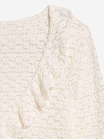 Old Navy Fitted Bell-Sleeve Ruffle Top - Sea Salt in Kuwait
