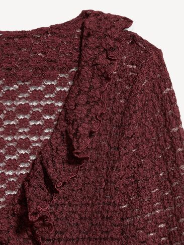 Old Navy Fitted Bell-Sleeve Ruffle Top - Reddy Or Not in Kuwait