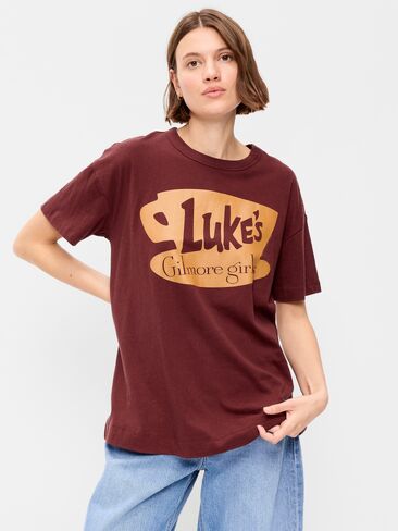 Old Navy Gilmore Girls™ Oversized Tunic T-Shirt - Red Lacquer in Kuwait