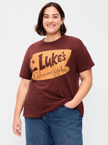 Old Navy Gilmore Girls™ Oversized Tunic T-Shirt - Red Lacquer in Kuwait