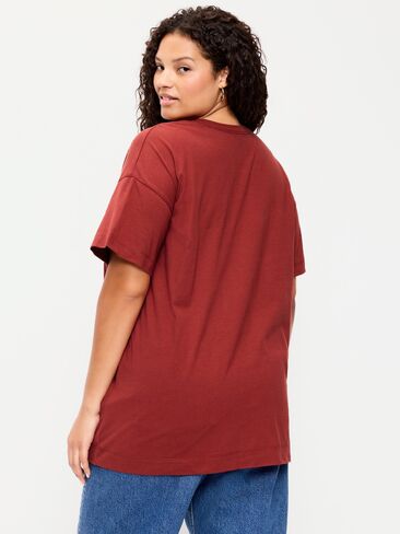 Old Navy Dolly Parton™ Oversized Tunic T-Shirt - Goji Berry in Kuwait