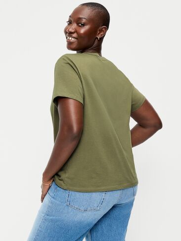 Old Navy EveryWear Crew-Neck Graphic T-Shirt - Dill Caper in Kuwait