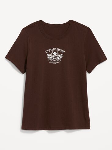 Old Navy EveryWear Crew-Neck Graphic T-Shirt - Earthen in Kuwait