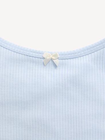 Old Navy Ribbed Pajama Cami and Pants Set for Girls - Powder Blue in Kuwait