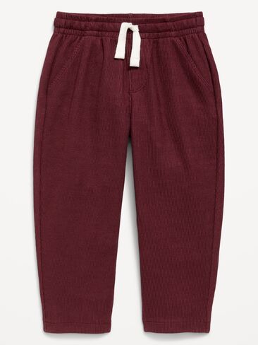 Old Navy Barrel-Leg Knit Pants for Toddler Boys - Deep Cherry Red in Kuwait