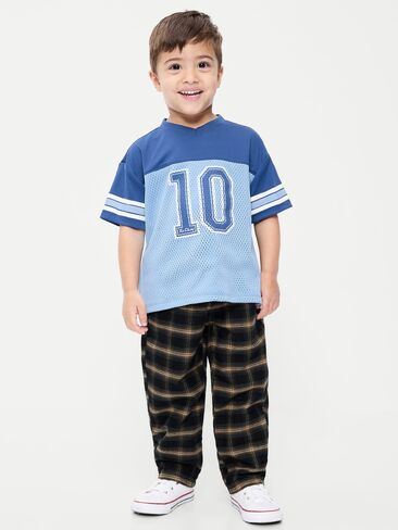 Old Navy Pull-On Barrel-Leg Pants for Toddler Boys - Plaid in Kuwait