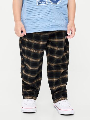 Old Navy Pull-On Barrel-Leg Pants for Toddler Boys - Plaid in Kuwait