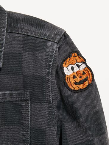 Old Navy Long-Sleeve Pocket Shirt for Toddler Boys - Halloween Checks in Kuwait