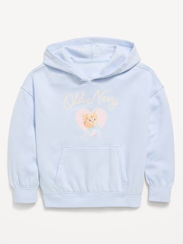 Old Navy Oversized Pullover Hoodie for Girls - Light Blue in Kuwait