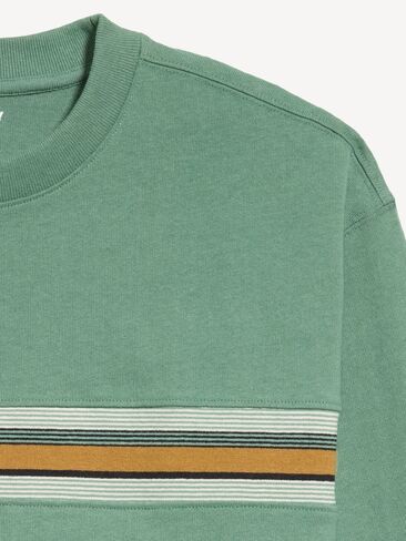 Old Navy Long-Sleeve Heavyweight Rotation T-Shirt - Silver Fern in Kuwait