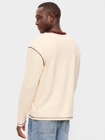 Old Navy Heavyweight Long-Sleeve T-Shirt - Howlite in Kuwait