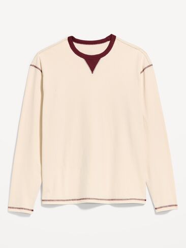 Old Navy Heavyweight Long-Sleeve T-Shirt - Howlite in Kuwait