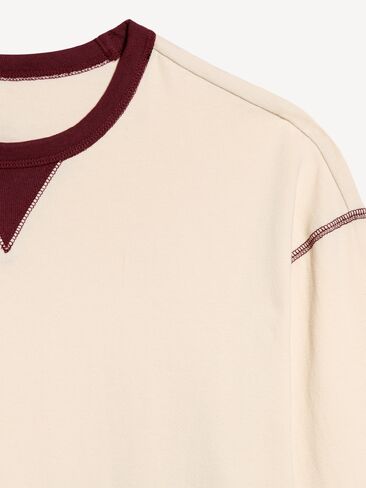 Old Navy Heavyweight Long-Sleeve T-Shirt - Howlite in Kuwait