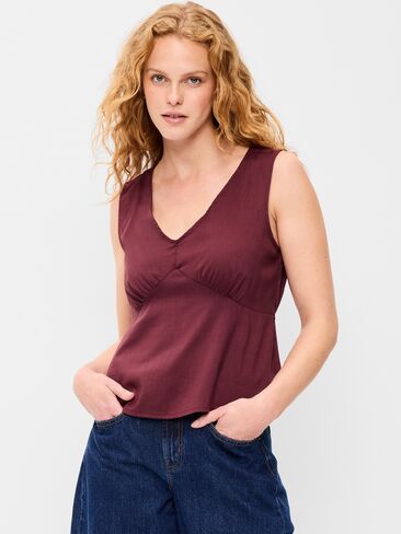 Old Navy Sleeveless V-Neck Tie-Back Top - Reddy Or Not in Kuwait