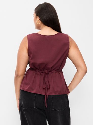 Old Navy Sleeveless V-Neck Tie-Back Top - Reddy Or Not in Kuwait