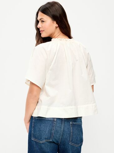 Old Navy Loose Short-Sleeve Top - Creme De La Creme in Kuwait