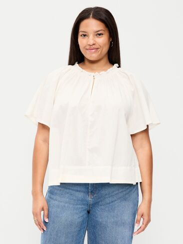 Old Navy Loose Short-Sleeve Top - Creme De La Creme in Kuwait
