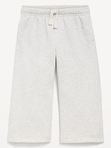 Old Navy Wide-Leg Sweatpants for Toddler Girls - Light Heather Gray in Kuwait