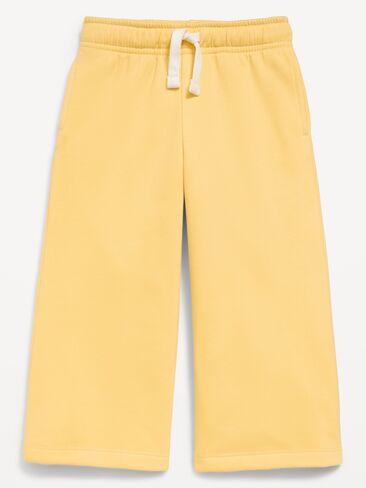 Old Navy Wide-Leg Sweatpants for Toddler Girls - Buttercup Yellow in Kuwait