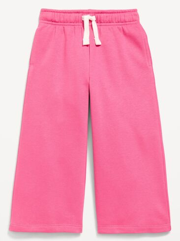 Old Navy Wide-Leg Sweatpants for Toddler Girls - Bright Pink Lacquer in Kuwait