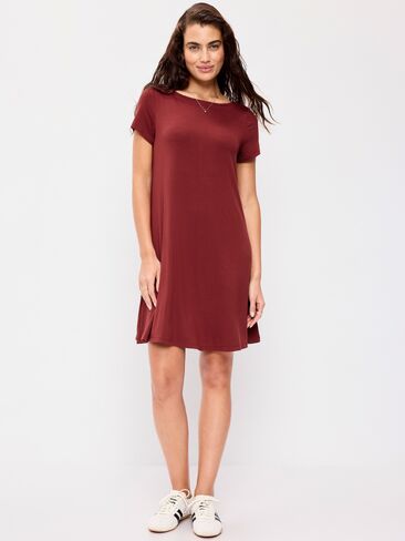 Old Navy Short-Sleeve Mini Swing Dress - Emberglow in Kuwait