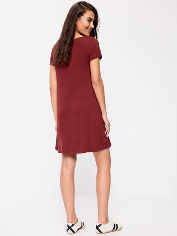 Old Navy Short-Sleeve Mini Swing Dress - Emberglow in Kuwait