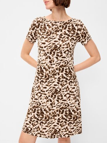 Old Navy Short-Sleeve Mini Swing Dress - Leopard in Kuwait