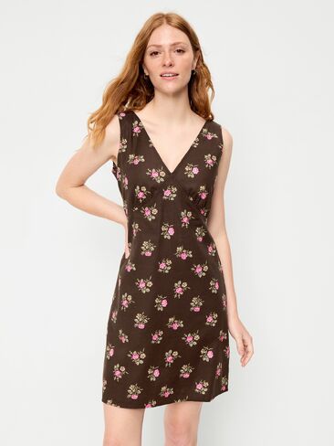 Old Navy Sleeveless A-Line Mini Dress - Multi Floral in Kuwait