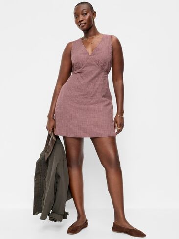 Old Navy Sleeveless A-Line Mini Dress - Pink Gingham in Kuwait