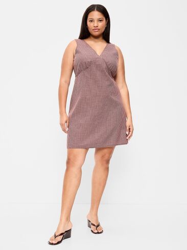 Old Navy Sleeveless A-Line Mini Dress - Pink Gingham in Kuwait