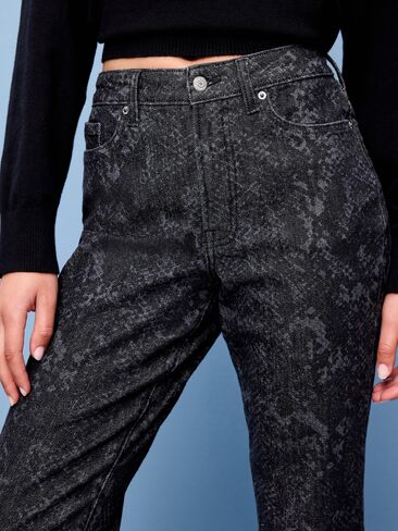 Old Navy High-Waisted OG Straight Ankle Jeans - Rattlesnake Print in Kuwait