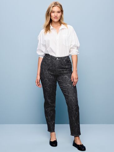 Old Navy High-Waisted OG Straight Ankle Jeans - Rattlesnake Print in Kuwait