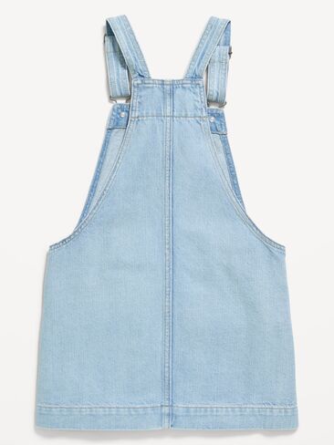 Old Navy Denim Skirtall Dress for Girls - Light Wash in Kuwait