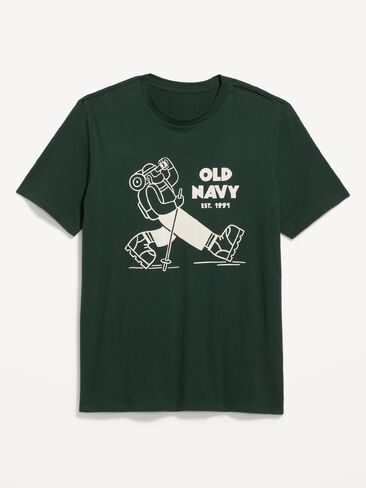 Old Navy Logo Graphic T-Shirt - Forest Canopy in Kuwait
