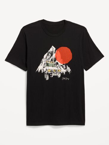 Old Navy Logo Graphic T-Shirt - Black Jack in Kuwait