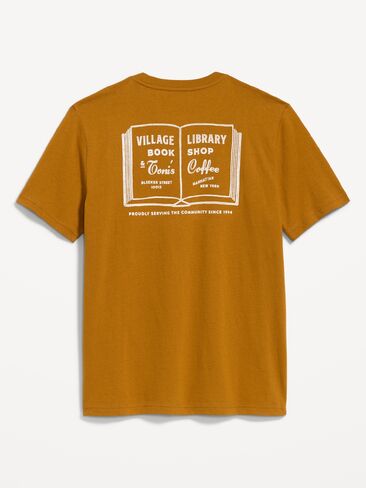 Old Navy Heavyweight Graphic T-Shirt - Baltic Amber in Kuwait