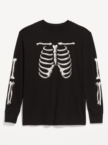 Old Navy Loose Rotation Long-Sleeve Graphic T-Shirt - Black Jack in Kuwait