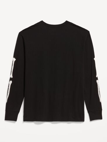 Old Navy Loose Rotation Long-Sleeve Graphic T-Shirt - Black Jack in Kuwait