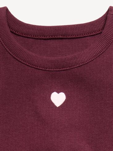 Old Navy Short-Sleeve Ringer Graphic T-Shirt for Toddler Girls - Clove in Kuwait