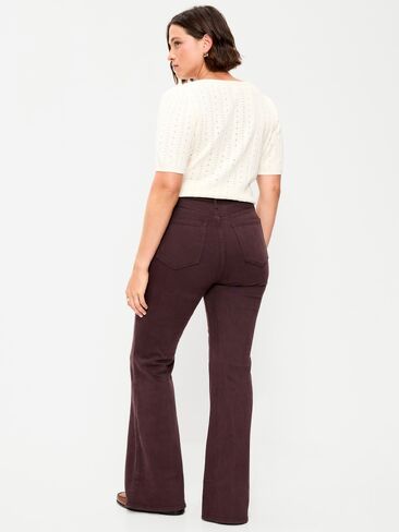 Old Navy High-Waisted Flare Jeans - Plum Wine in Kuwait