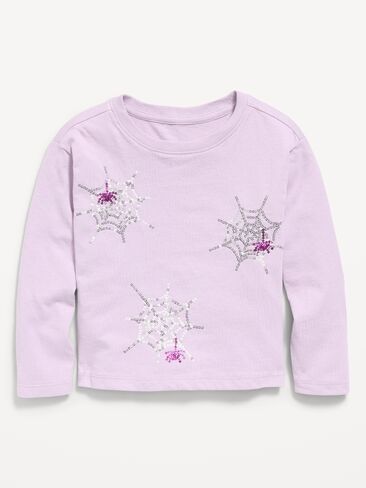 Old Navy Long-Sleeve Graphic T-Shirt for Toddler Girls - Spider in Kuwait