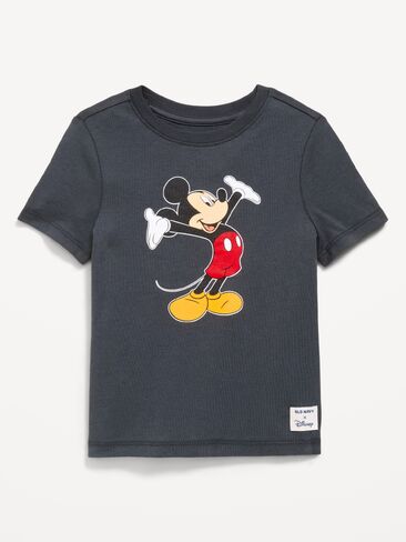 Old Navy Disney© Mickey Mouse Graphic T-Shirt for Toddler Boys - Dark Gray in Kuwait